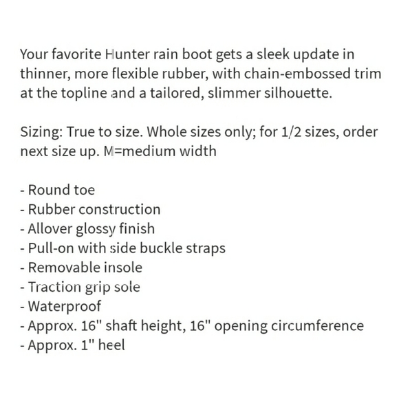 Hunter Original Refined Knee High Rain Boot WC - Picture 3 of 3